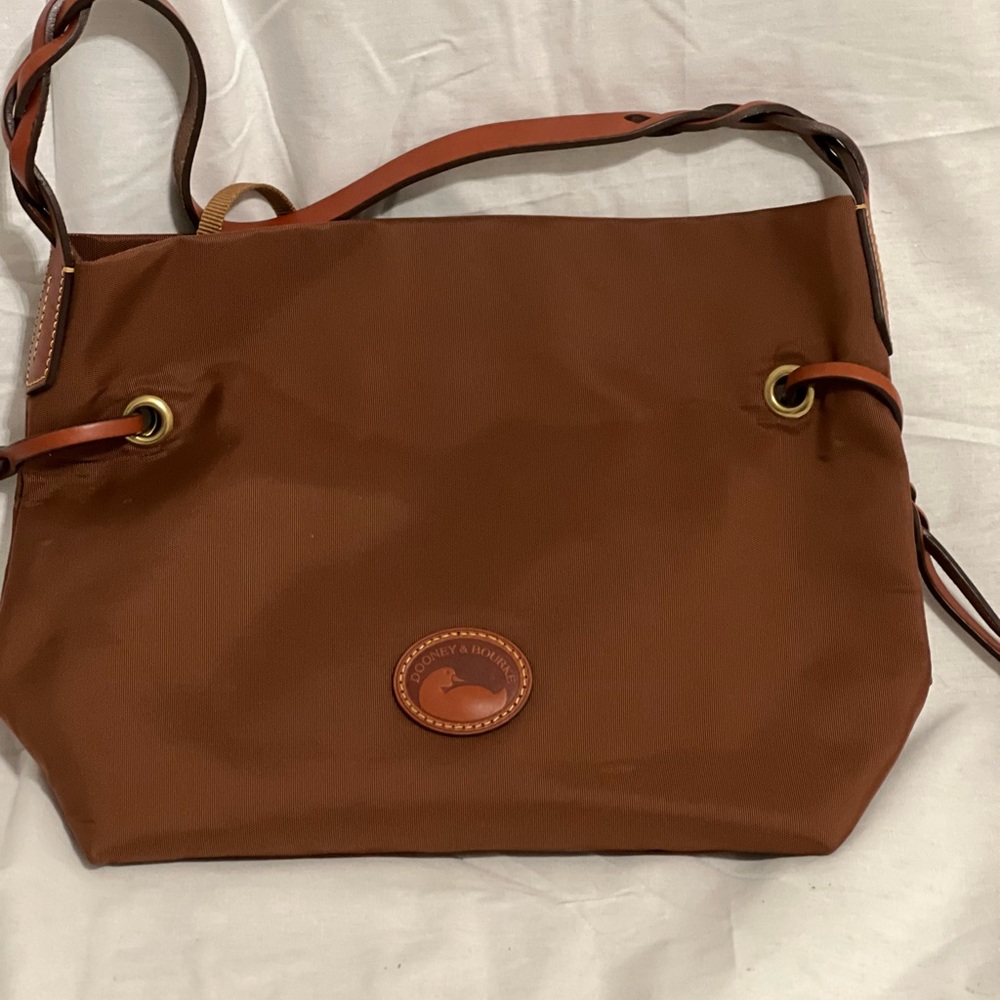 NWOT- Authentic Dooney & Bourke Canvas Brown Nylon Handbag